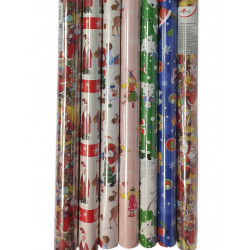 Vianočný baliaci papier rolky 200 x 70 cm 6ks detský