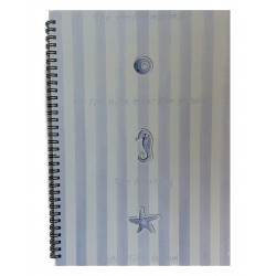 MOVEO Záznamová kniha A4 špirála more fialová