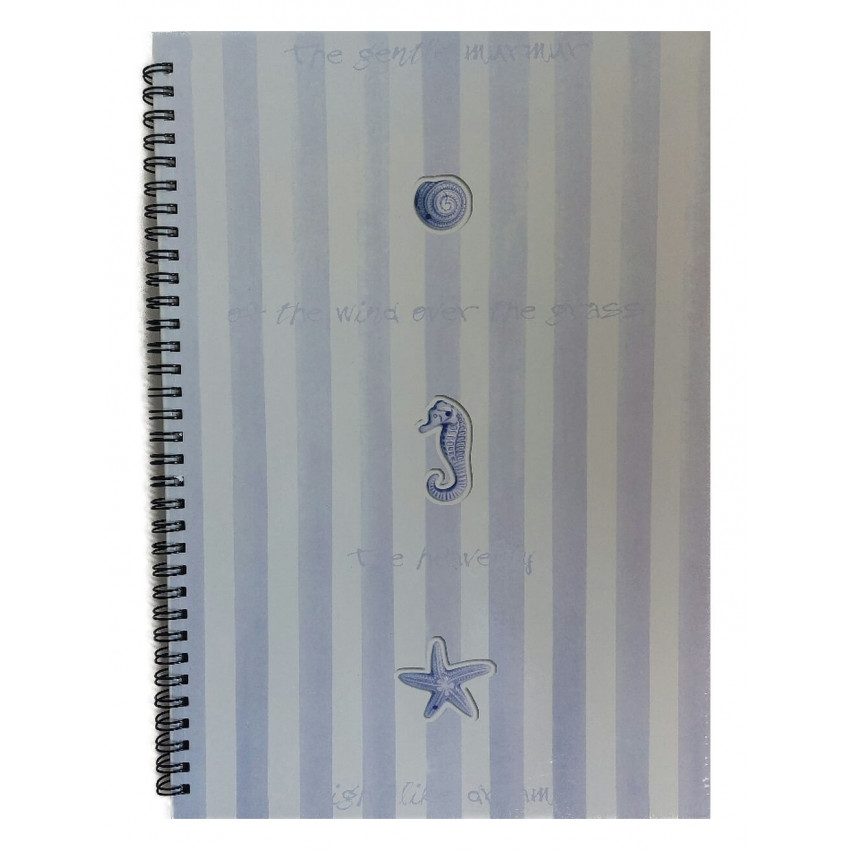 MOVEO Záznamová kniha A4 špirála more fialová