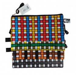 2x Púzdro-zips na dokumenty DL káro