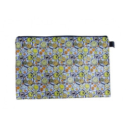 3x Púzdro-zips dokumenty B5 smajlík