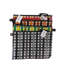 3x Púzdro-zips dokumenty B5 káro