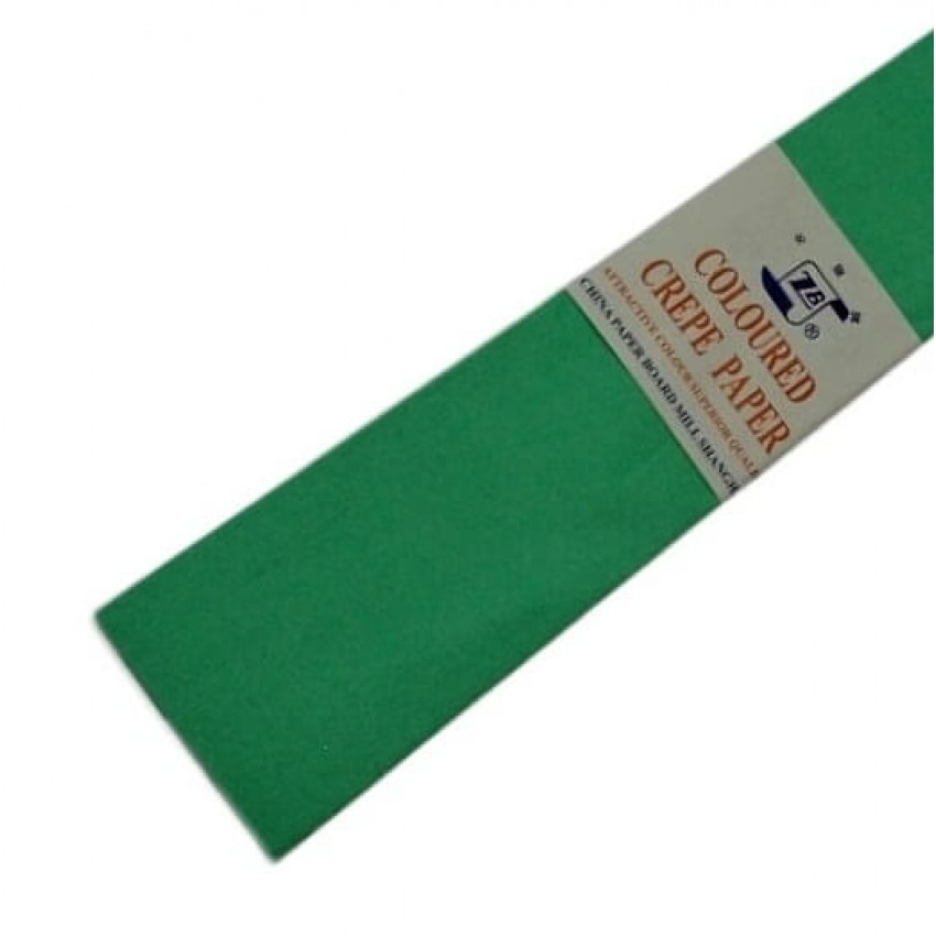 Krepový papier-svetlo-zelený