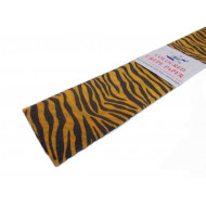 Krepový papier zebra-hnedá