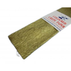 Krepový papier-zlatá