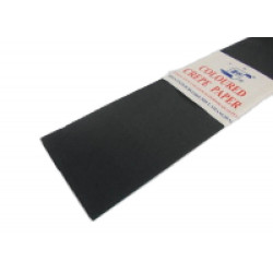 Krepový papier-čierny