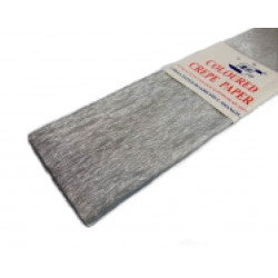 Krepový papier-strieborná