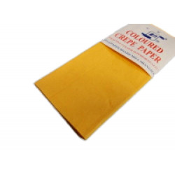 Krepový papier-tmavo žltý