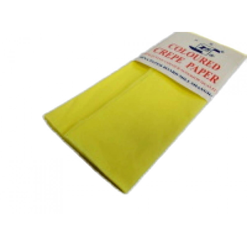 Krepový papier-žltý