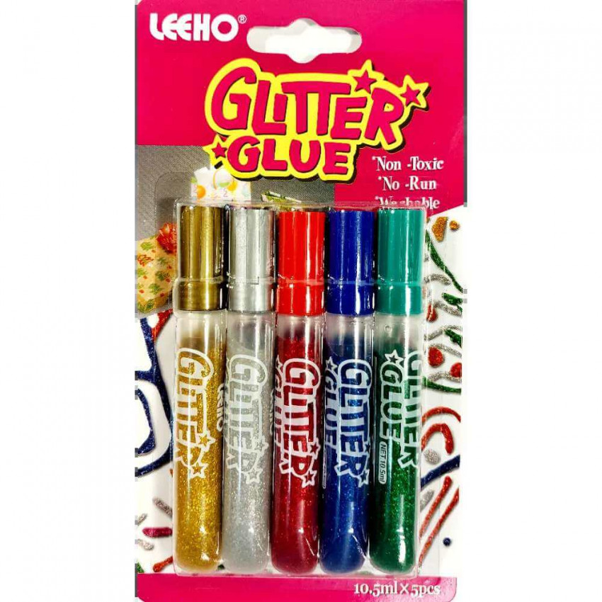 Glitrované lepidlo tmavé farby