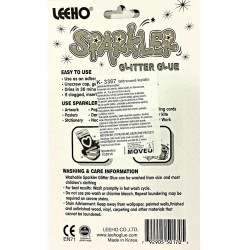 Glitrované lepidlo svetlé farby