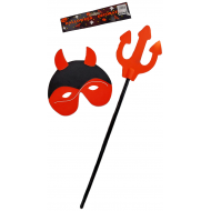 Čert, žezlo - karnevalová maska