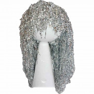 Parochňa dlhé vlasy stieborné