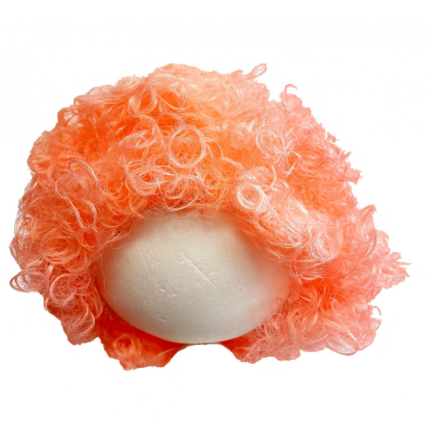 Parochňa kučeravé vlasy oranžová