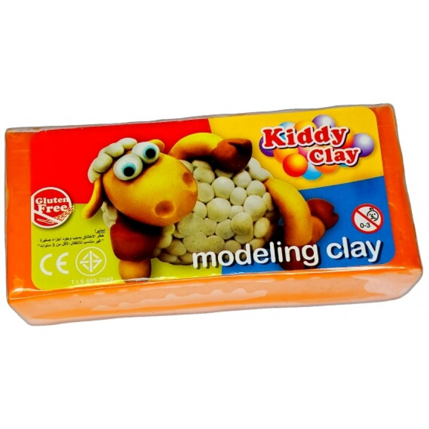 oranžová modelovacia hmota, plastelína