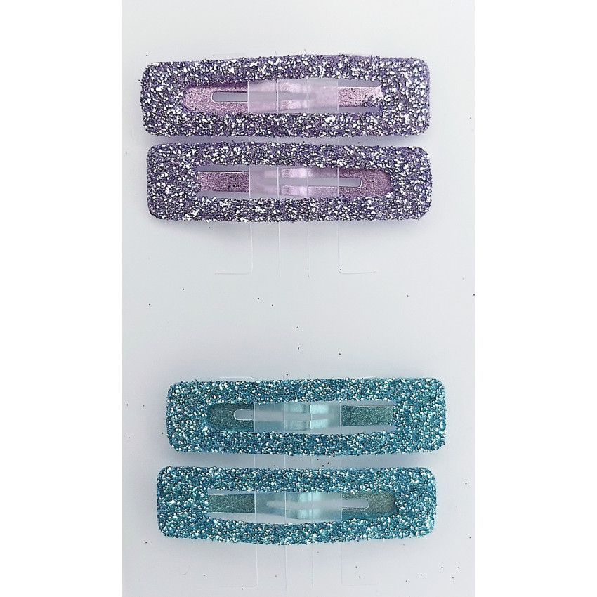 Pukačka do vlasov glitrovaná rovná 12 ks