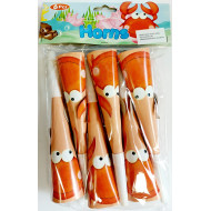 MOVEO Párty trúbky 3D 6 ks KRAB