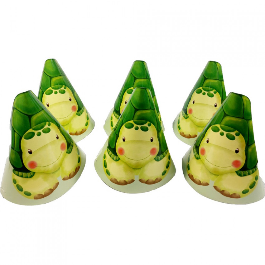 Párty sada klobúky  6 ks KORYTNAČKA