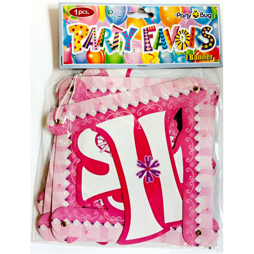 MOVEO Párty girlanda Happy brithday mačka