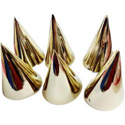 Párty klobúk 6ks zlatý