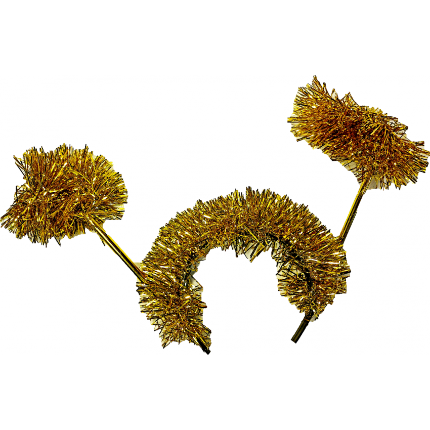 Párty čelenka tykadlá zlaté