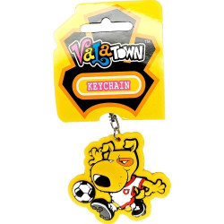 MOVEO Prívesok na kľúče pes futbalista
