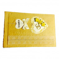 Fotoalbum z ručného papiera svadobný Novomanželom 3