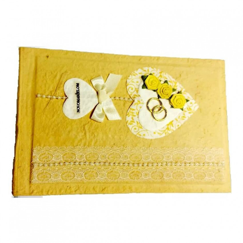 Fotoalbum z ručného papiera svadobný Novomanželom 3