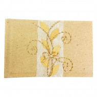 Fotoalbum z ručného papiera hnedý listy