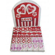 Krabičky na podnose z ručného papiera VALENTÍN