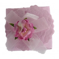 Krabička z ručného papiera ružová ruža