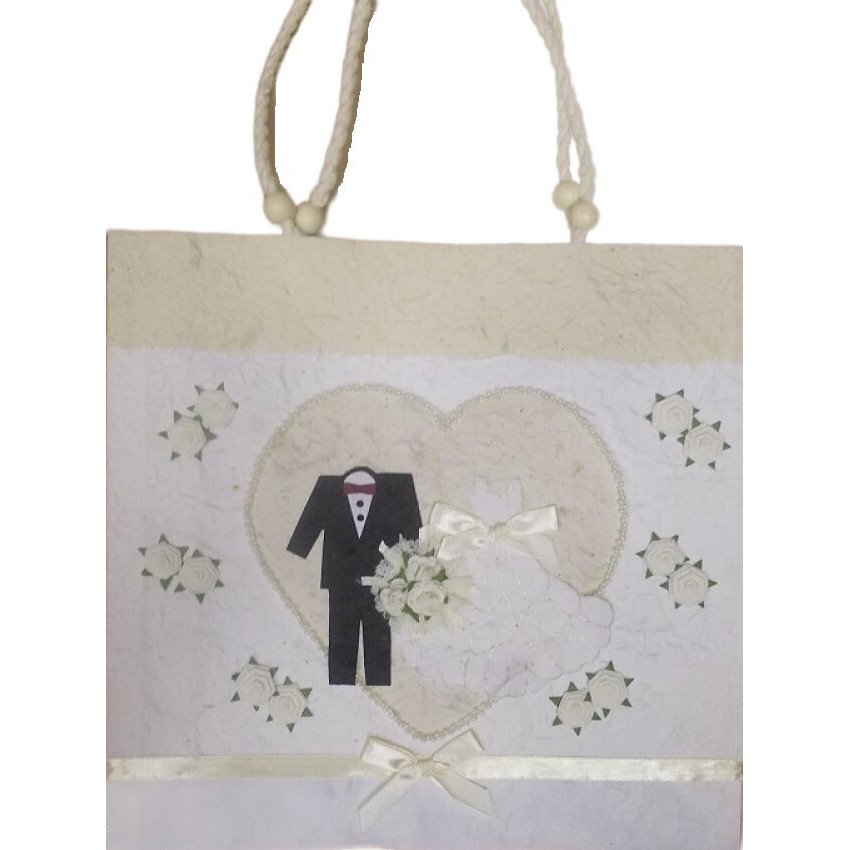 Papierová taška 35x33cm svadobčania
