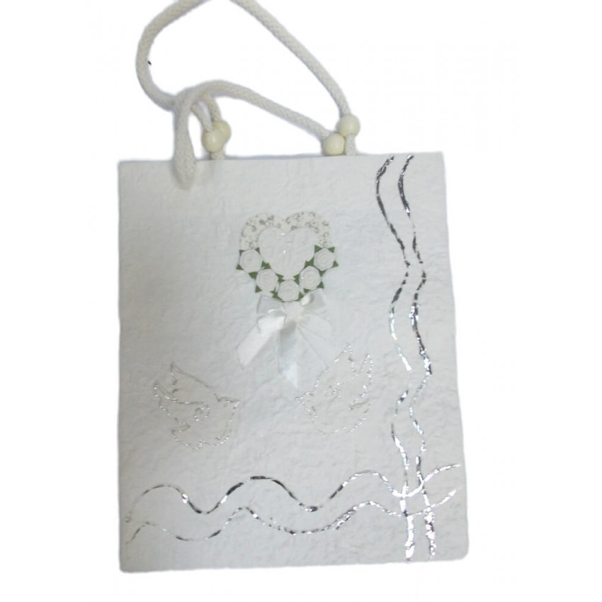 Papierová taška/81 Svadobné holubice