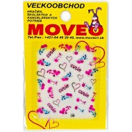 Samolepka na nechty 3D Čereše