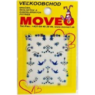 Samolepka na nechty 3D Holubica