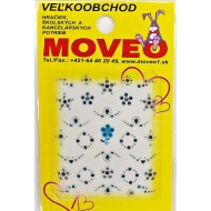 Samolepka na nechty 3D Kvietky modré