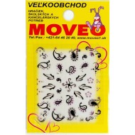 Samolepka na nechty 3D Mesiac