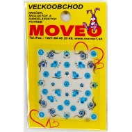 Samolepka na nechty 3D Modrý motýľ