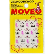 Samolepka na nechty 3D Pudlík