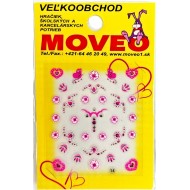 Samolepka na nechty 3D Srdce