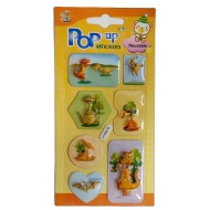 Samolepka 3D Pes, Mačka, Dinosaurus, Kôň, Domáce zvieratá