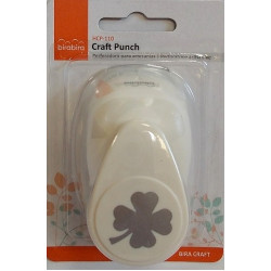 Dekoračný dierovač stredný 2,54 cm Štvorlístok