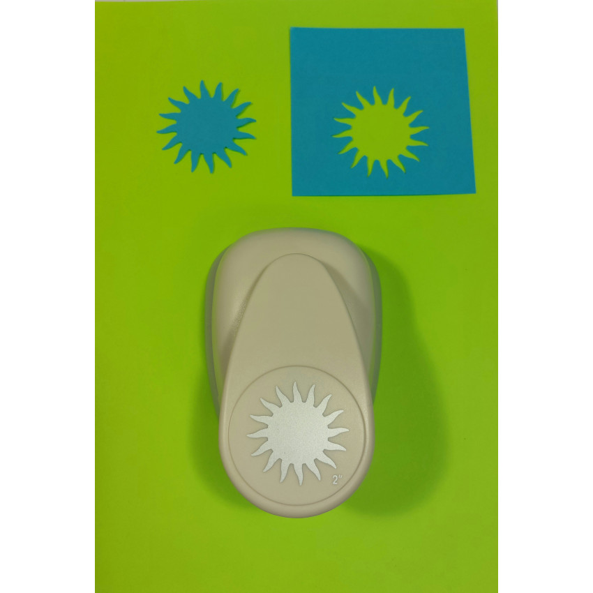 Dekoračný dierovač jumbo 5,08 cm Slnko