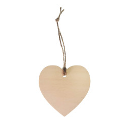 MOVEO Drevené výseky na dekorovanie srdce 9,5cm 4ks