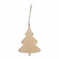 MOVEO Drevené výseky na dekorovanie stromček 4ks