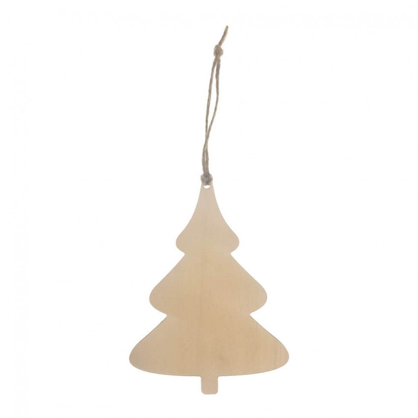 MOVEO Drevené výseky na dekorovanie stromček 4ks