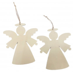 MOVEO Drevené výseky na dekorovanie Anjel 16.5x19,5cm 2ks
