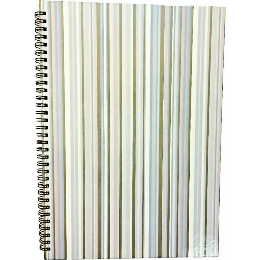 MOVEO Záznamová kniha A 4 špirála prúžok modrá