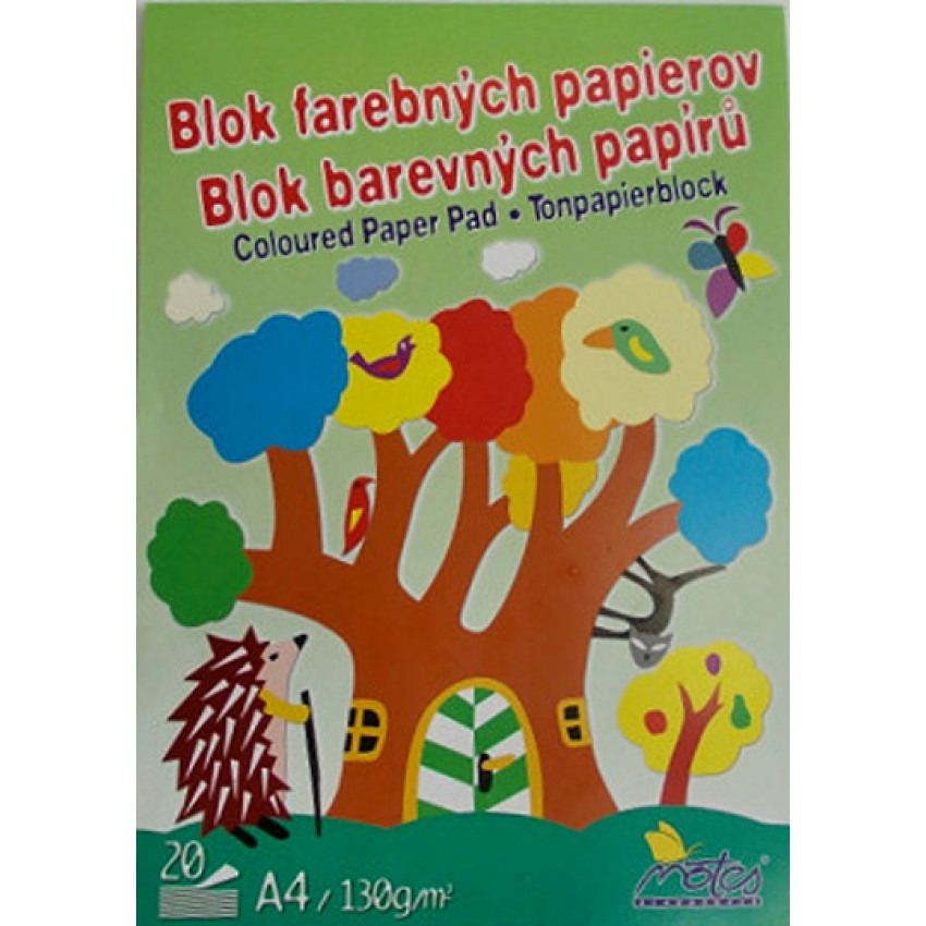 Farebný papier A4 130 g 20 ks