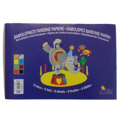 Farebný papier samolepiaci 8 listov